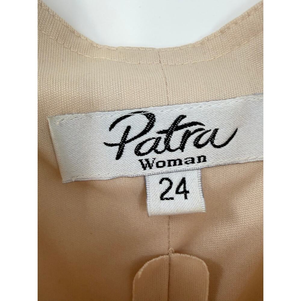 Patra Womens Dress Cardigan Set Size 24 Cream Gold Mother of Bride Modest Church - Picture 4 of 16